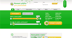 Desktop Screenshot of momentpujcka.cz